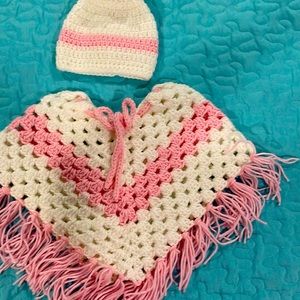 Crochet poncho set
